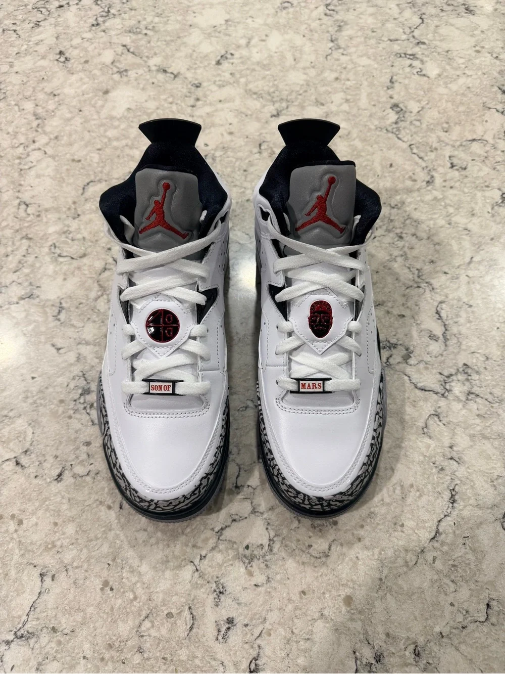 NEW - Size 8.5M/10W - Jordan Son of Mars Low White Cement Sneakers - 580603-101